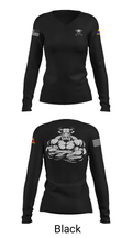 2nd SQD D TRP 6-1CAV 38584664 Women's Long Sleeve V-neck Shirt - 23