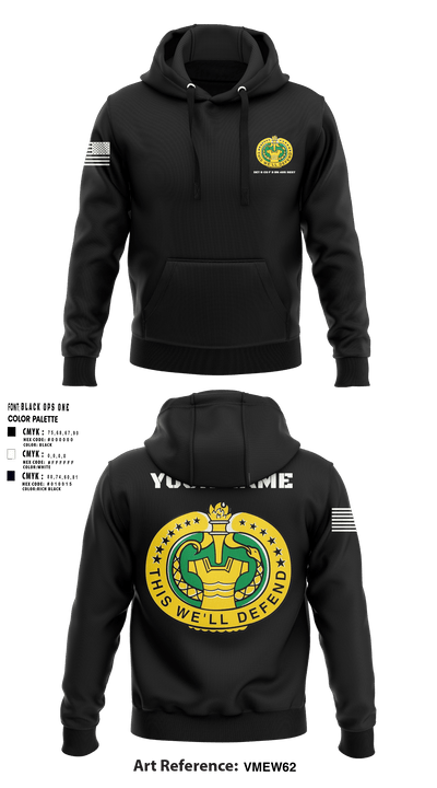 DET 6 CO F 3 BN 485 REGT 94978592 Hoodie - 3