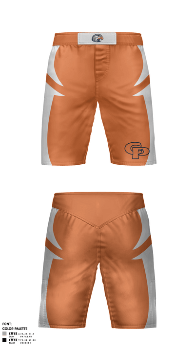 College Place High School Wrestling 47921319 Fight Shorts - 3
