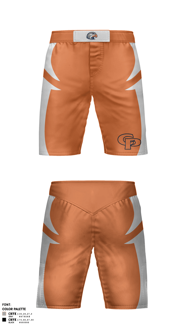 Fight Shorts, College Place Wrestling, Wrestling, Teamtime, Team time, sublimation, custom sports apparel, team uniforms, spirit wear, spiritwear, sports uniforms, custom shirts, team store, custom team store, fundraiser sports, apparel fundraiser