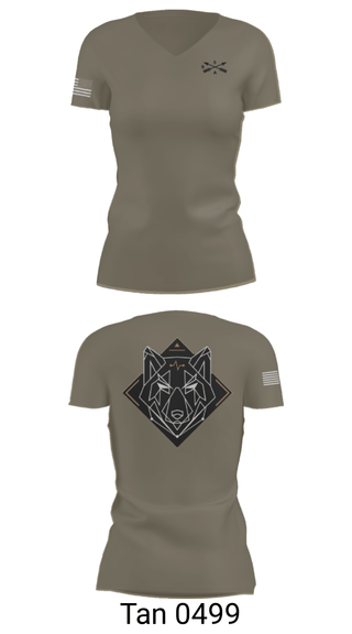Women's Short Sleeve Vneck Shirt, , Army, Teamtime, Team time, sublimation, custom sports apparel, team uniforms, spirit wear, spiritwear, sports uniforms, custom shirts, team store, custom team store, fundraiser sports, apparel fundraiser