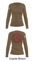 1/1 Alpha Company "Red Death" 93413516 Women's Long Sleeve V-neck Shirt - 38