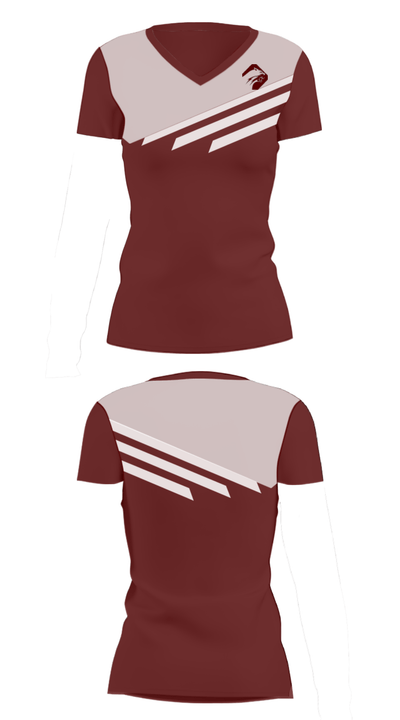 Altoona Area High School Basketball 8856389 Women's Short Sleeve V-neck Shirt - 24