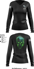 101st Rangers 33658608 Women's Long Sleeve V-neck Shirt - 1