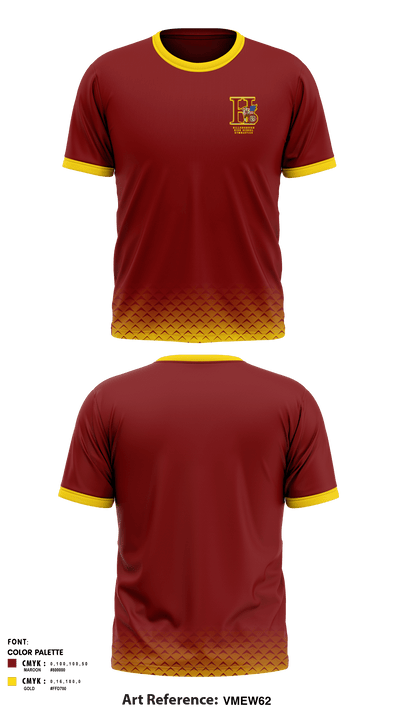 Hillsborough High School Gymnastics 65140177 Short Sleeve Performance Shirt - 1
