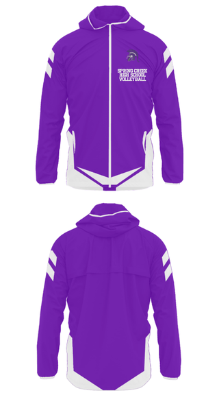Windbreaker, Spring Creek High School Volleyball, Men's Volleyball, Teamtime, Team time, sublimation, custom sports apparel, team uniforms, spirit wear, spiritwear, sports uniforms, custom shirts, team store, custom team store, fundraiser sports, apparel fundraiser