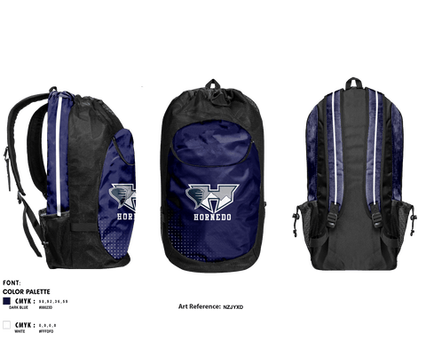 Gear Bag, Hornedo Middle School Volleyball, Women's Volleyball, Teamtime, Team time, sublimation, custom sports apparel, team uniforms, spirit wear, spiritwear, sports uniforms, custom shirts, team store, custom team store, fundraiser sports, apparel fundraiser