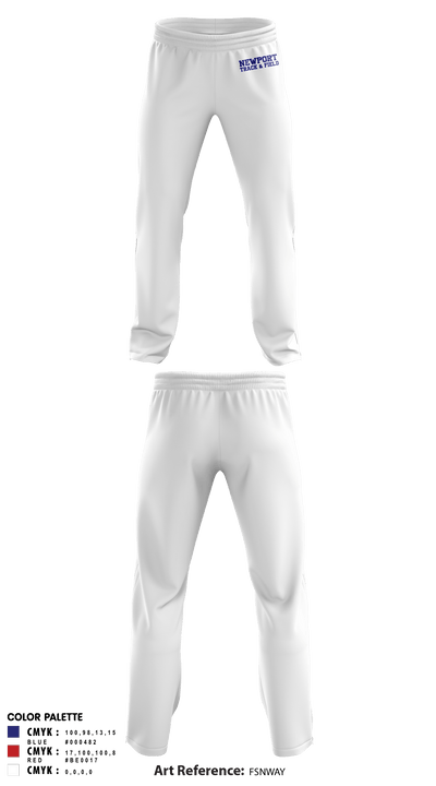 Newport High School Track & Field 49757231 Sweatpants - 3