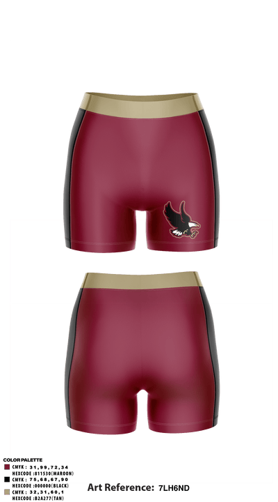 Bishop Watterson High School Volleyball 30703651 Women's Compression Shorts - 1
