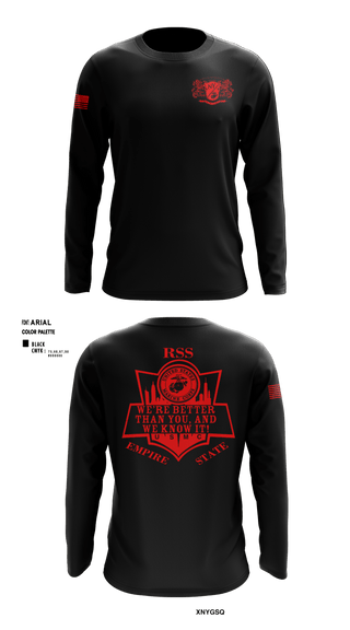 Long Sleeve Performance Shirt, RSS EMPIRE STATE, Marines, Teamtime, Team time, sublimation, custom sports apparel, team uniforms, spirit wear, spiritwear, sports uniforms, custom shirts, team store, custom team store, fundraiser sports, apparel fundraiser