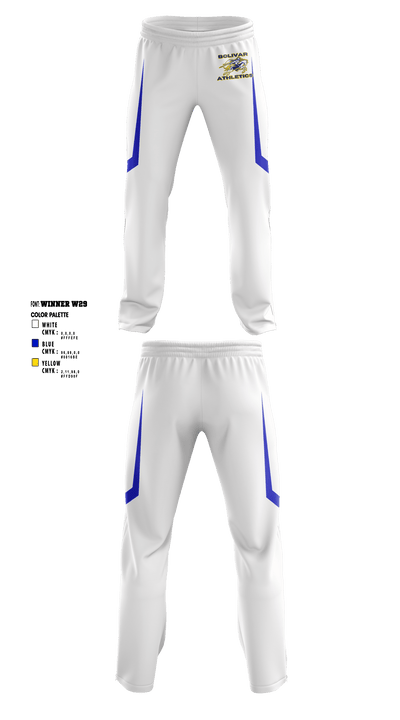 Bolivar Middle School Basketball 46084278 Sweatpants - 1