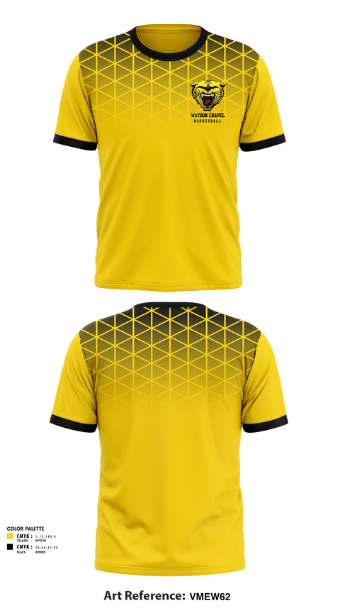 Short Sleeve Performance Shirt, Watson Chapel Junior High School Basketball, Men's Basketball, Teamtime, Team time, sublimation, custom sports apparel, team uniforms, spirit wear, spiritwear, sports uniforms, custom shirts, team store, custom team store, fundraiser sports, apparel fundraiser