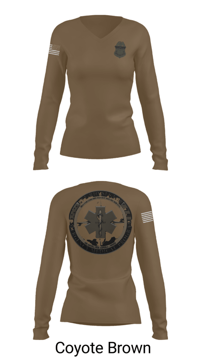 Border Patrol 70763119 Women's Long Sleeve V-neck Shirt - 38