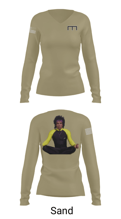 1st SQD, 1st PLT, A Co 588 BEB 11462606 Women's Long Sleeve V-neck Shirt - 42