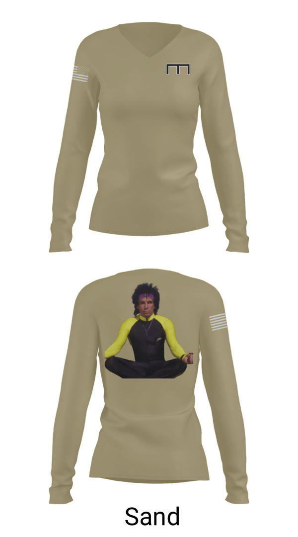 Women's Long Sleeve Vneck Shirt, , Army, Teamtime, Team time, sublimation, custom sports apparel, team uniforms, spirit wear, spiritwear, sports uniforms, custom shirts, team store, custom team store, fundraiser sports, apparel fundraiser