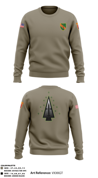 A Co, 1st BN, 4SFAB 88998967 Crew Neck Sweatshirt - 55
