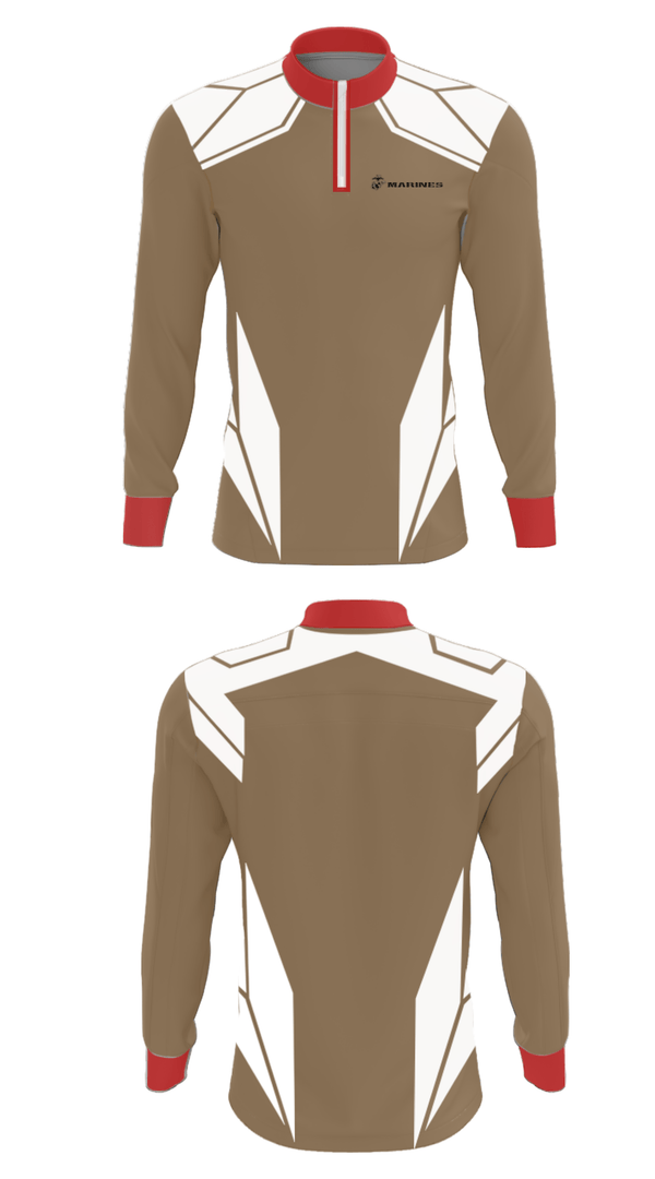 Quarter Zip Jacket, , Marines, Teamtime, Team time, sublimation, custom sports apparel, team uniforms, spirit wear, spiritwear, sports uniforms, custom shirts, team store, custom team store, fundraiser sports, apparel fundraiser