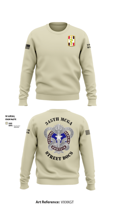 345th MCGA 98196690 Crew Neck Sweatshirt - 6
