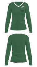 Kettle Moraine Lutheran High School Soccer 94591135 Women's Long Sleeve V-neck Shirt - 24