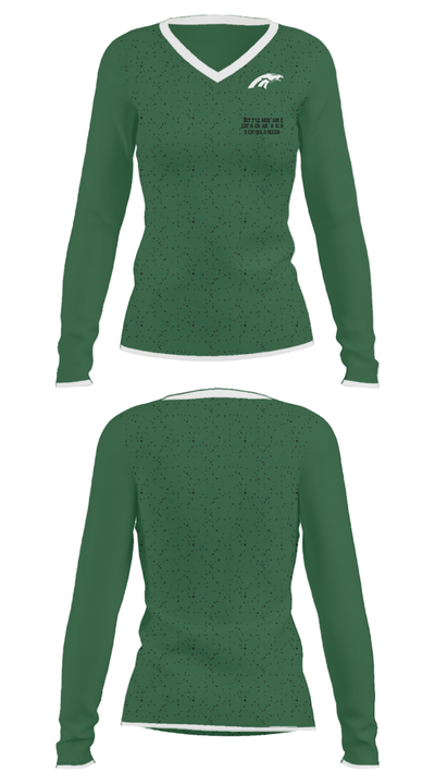 Kettle Moraine Lutheran High School Soccer 94591135 Women's Long Sleeve V-neck Shirt - 24