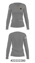 Parkland Middle School Golf 7194349 Women's Long Sleeve V-neck Shirt - 24