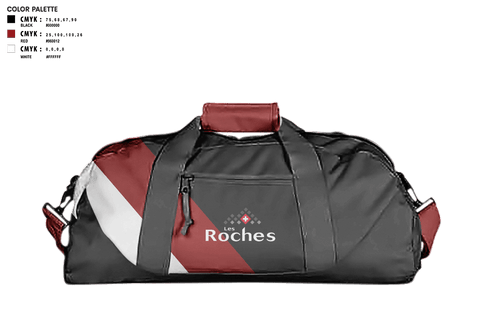 Duffle Bag, Les Roches, Men's Basketball, Teamtime, Team time, sublimation, custom sports apparel, team uniforms, spirit wear, spiritwear, sports uniforms, custom shirts, team store, custom team store, fundraiser sports, apparel fundraiser