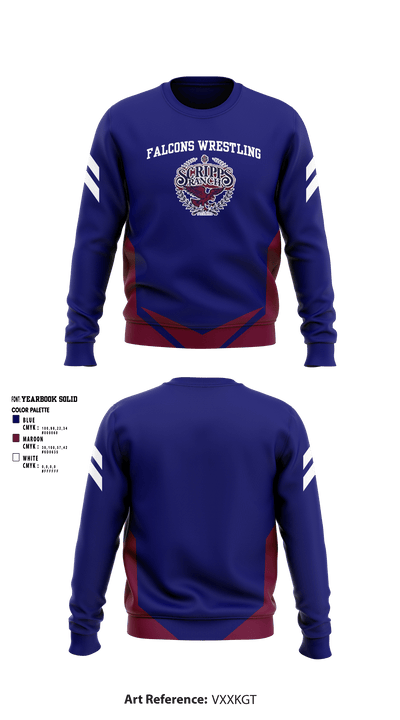 Scripps Ranch High School Wrestling 71222624 Crew Neck Sweatshirt - 2