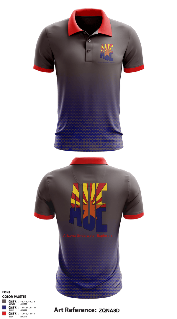 Short Sleeve Performance Polo, Arizona Underwater Explorers, , Teamtime, Team time, sublimation, custom sports apparel, team uniforms, spirit wear, spiritwear, sports uniforms, custom shirts, team store, custom team store, fundraiser sports, apparel fundraiser