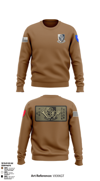 Crew Neck Sweatshirt, 1438th CTC, National Guard, Teamtime, Team time, sublimation, custom sports apparel, team uniforms, spirit wear, spiritwear, sports uniforms, custom shirts, team store, custom team store, fundraiser sports, apparel fundraiser