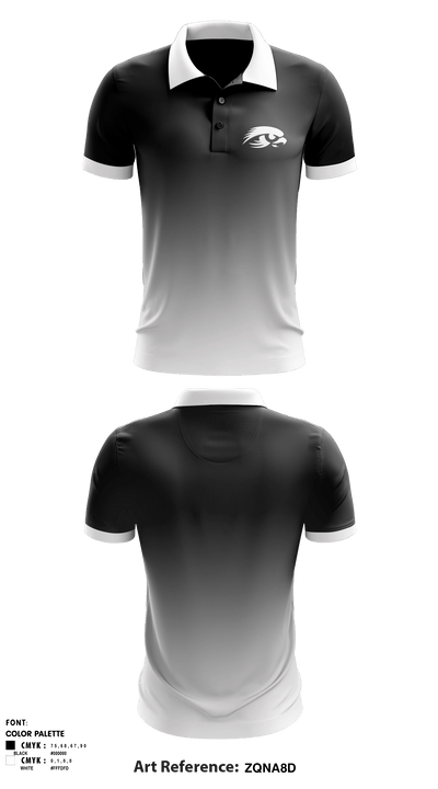 North Buncombe High School Volleyball 85790376 Short Sleeve Performance Polo - 1