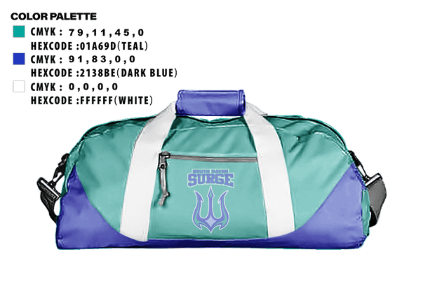 Duffle Bag, South Haven Surge, Baseball, Teamtime, Team time, sublimation, custom sports apparel, team uniforms, spirit wear, spiritwear, sports uniforms, custom shirts, team store, custom team store, fundraiser sports, apparel fundraiser