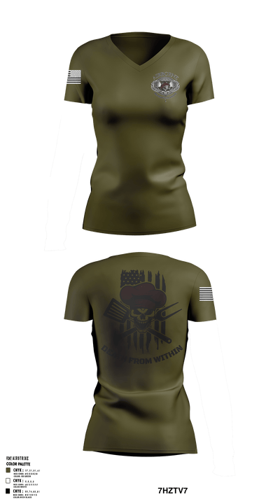 FSC 1-19th SFG(A) 54846303 Women's Short Sleeve V-neck Shirt - 56