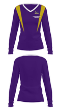 Haddam-Killingworth High School Basketball 78637191 Women's Long Sleeve V-neck Shirt - 29