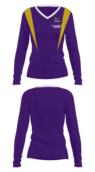 Women's Long Sleeve Vneck Shirt, Haddam-Killingworth High School Basketball, Women's Basketball, Teamtime, Team time, sublimation, custom sports apparel, team uniforms, spirit wear, spiritwear, sports uniforms, custom shirts, team store, custom team store, fundraiser sports, apparel fundraiser