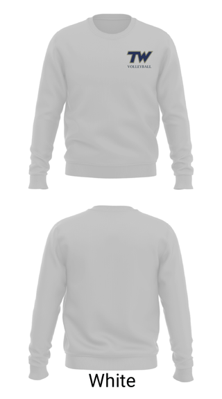 Crew Neck Sweatshirt, Tri-West Middle School Volleyball, Men's Volleyball, Teamtime, Team time, sublimation, custom sports apparel, team uniforms, spirit wear, spiritwear, sports uniforms, custom shirts, team store, custom team store, fundraiser sports, apparel fundraiser