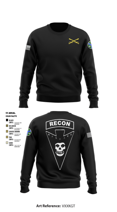 3/278 Armored Calvary Regiment 57774458 Crew Neck Sweatshirt - 10