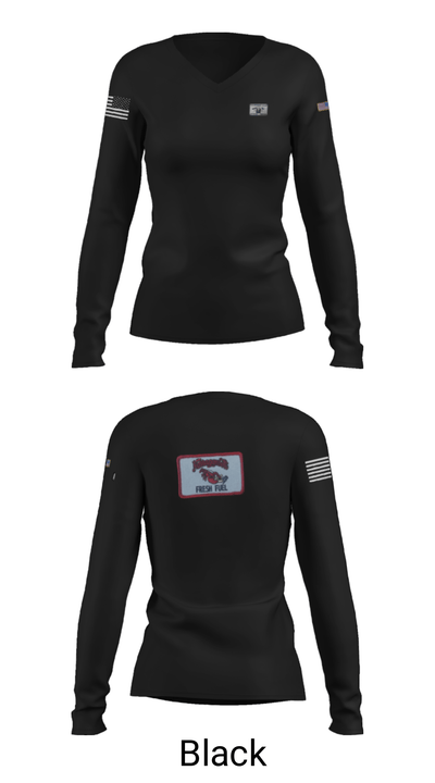 Echo pol 1/126 avn 6177830 Women's Long Sleeve V-neck Shirt - 38