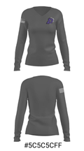 Darlington High School Soccer 52623942 Women's Long Sleeve V-neck Shirt - 36