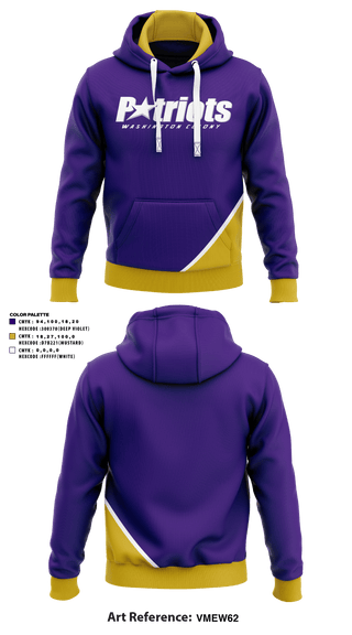 Hoodie, Washington Colony Middle School, Spirit Store, Teamtime, Team time, sublimation, custom sports apparel, team uniforms, spirit wear, spiritwear, sports uniforms, custom shirts, team store, custom team store, fundraiser sports, apparel fundraiser