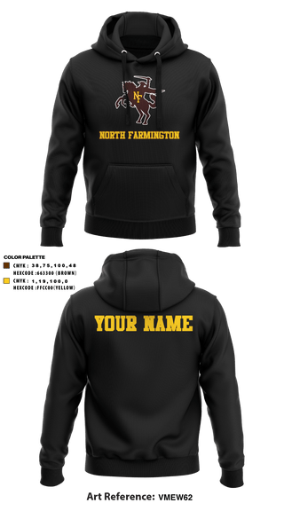 Hoodie, North Farmington High School Basketball, Men's Basketball, Teamtime, Team time, sublimation, custom sports apparel, team uniforms, spirit wear, spiritwear, sports uniforms, custom shirts, team store, custom team store, fundraiser sports, apparel fundraiser