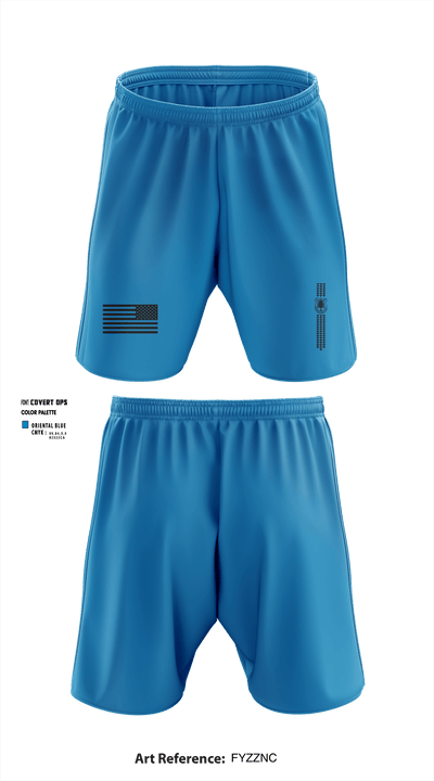 Company D (MI) 227 BEB, HIARNG 54401127 Athletic Shorts With Pockets - 11
