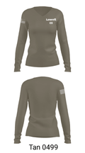 Lowell CI 94359457 Women's Long Sleeve V-neck Shirt - 41