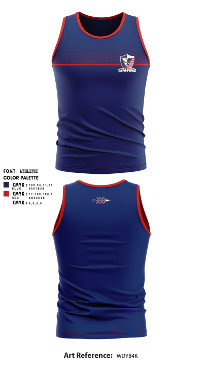 Veterans Memorial HS Cross Country 77104147 Cross Country Singlet - 1