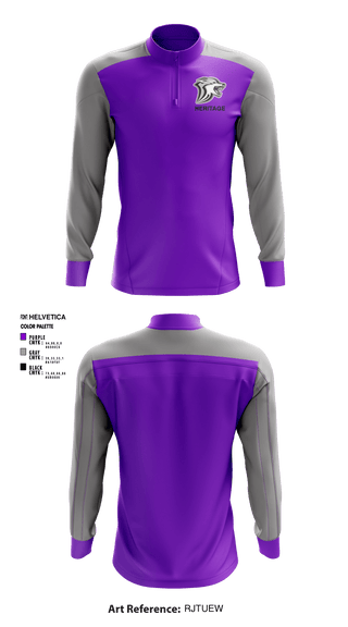 Quarter Zip Jacket, Heritage High School, Spirit Store, Teamtime, Team time, sublimation, custom sports apparel, team uniforms, spirit wear, spiritwear, sports uniforms, custom shirts, team store, custom team store, fundraiser sports, apparel fundraiser