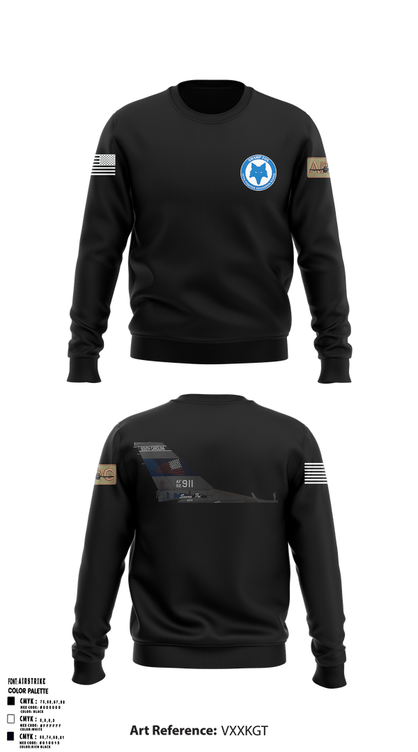 Crew Neck Sweatshirt, 157 FS169 AMXS, Air Force, Teamtime, Team time, sublimation, custom sports apparel, team uniforms, spirit wear, spiritwear, sports uniforms, custom shirts, team store, custom team store, fundraiser sports, apparel fundraiser