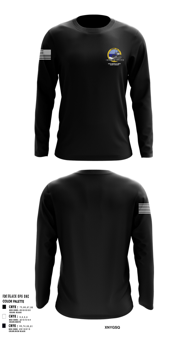 Long Sleeve Performance Shirt, EOD MOBILE UNIT EAST COAST, Navy, Teamtime, Team time, sublimation, custom sports apparel, team uniforms, spirit wear, spiritwear, sports uniforms, custom shirts, team store, custom team store, fundraiser sports, apparel fundraiser