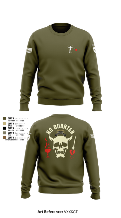 C-CO 1-27 1st PLT BLACKBEARD 676518 Crew Neck Sweatshirt - 51