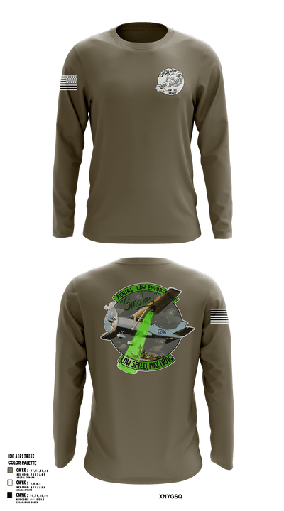 Washington State Patrol Aviation 88282662 Long Sleeve Performance Shirt - 50