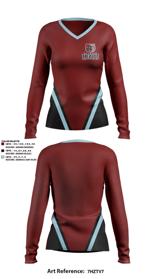 Women's Long Sleeve Vneck Shirt, Baldwin High School, Spirit Store, Teamtime, Team time, sublimation, custom sports apparel, team uniforms, spirit wear, spiritwear, sports uniforms, custom shirts, team store, custom team store, fundraiser sports, apparel fundraiser