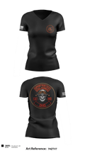 Support steel hammerz 94341085 Women's Short Sleeve V-neck Shirt - 2